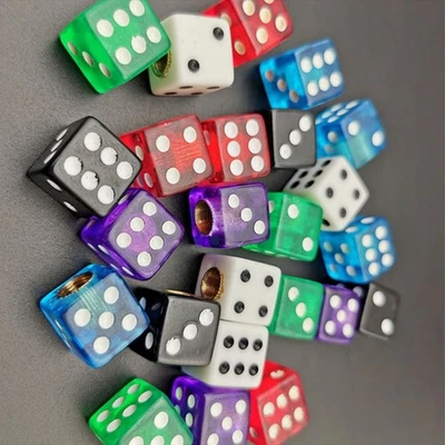 Cubierta antipolvo para coche/bicicleta/camión 4x dados transparentes válvula vástago tapas neumáticos molduras Foto 1 de 4