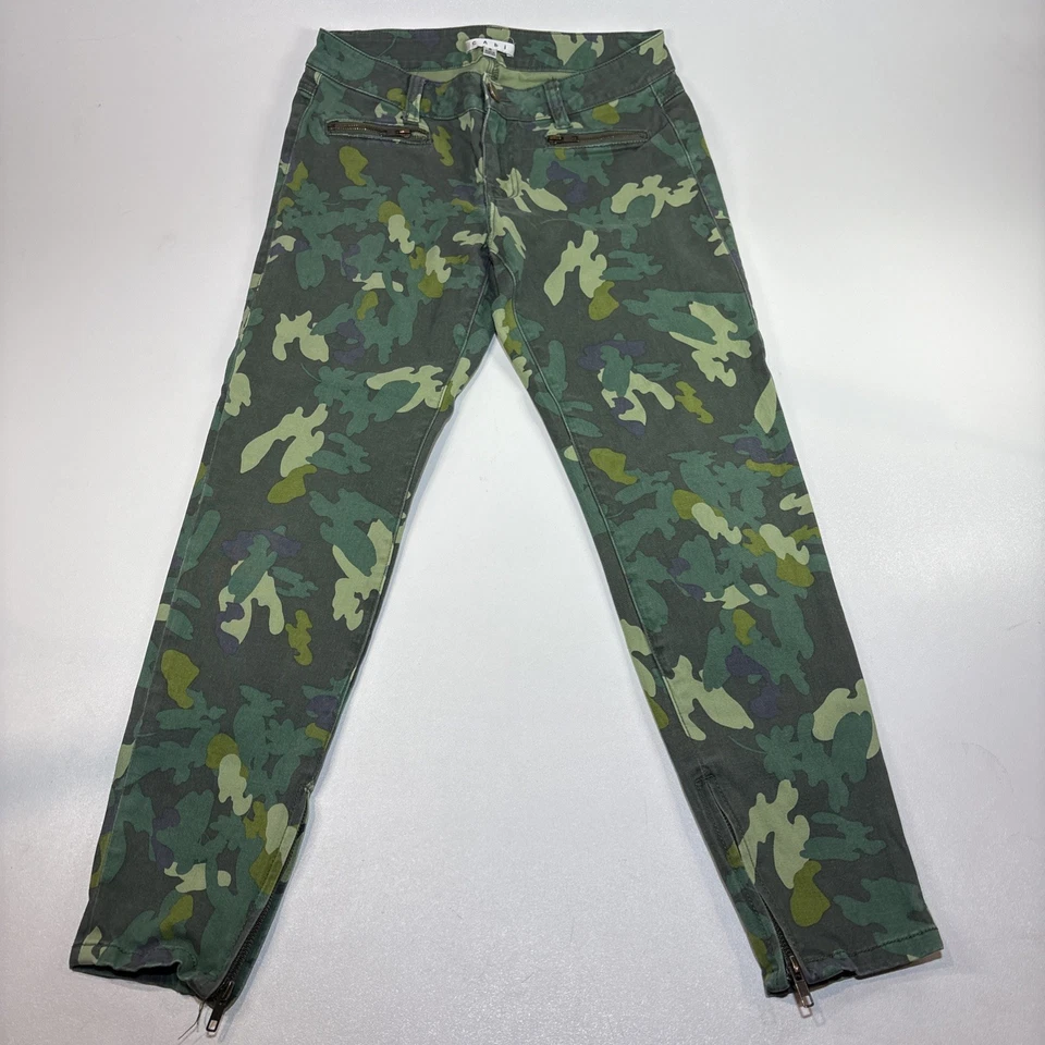 Cabi Camo Pants - Style #766 - Vintage - Size 6 - Zipper Pockets and Cuffs - Image 1 of 4