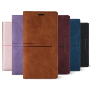 For iPhone 13 12 11 Pro Max XS XR 8 7 6 6S Plus Flip Case Leather Wallet Cover - Picture 1 of 14
