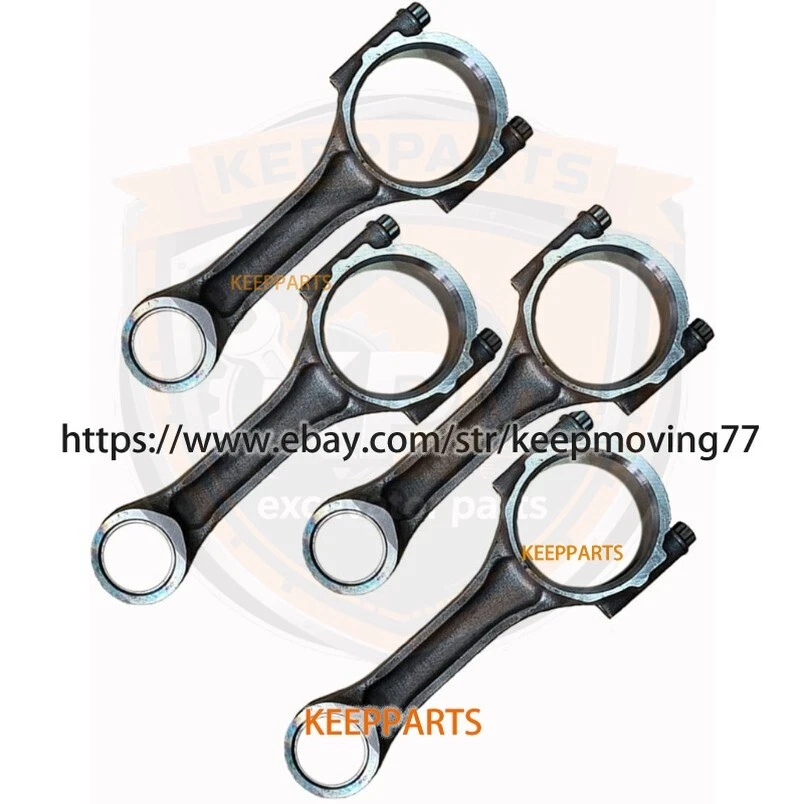 4 Pcs Connecting Rod 8-94399-661-1 for Isuzu 4HE1 6HE1 4HK1 6HK1 Engine - Image 1 of 1