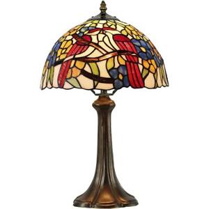 Dale Tiffany TT21172 Lovebirds Floral Table Lamp Antique Bronze