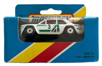 Matchbox Fiat Abarth MB74 With Sealed Box, Die Cast 1:64 Scale (B234) - Image 1 of 4
