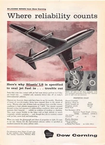 Dow Corning Silastic LS Silicone Rubber Seals Used In Aeronautics Vtg Print Ad - Picture 1 of 1