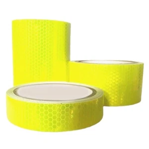 General Purpose Yellow High Visibility Hi Vis Viz Self-Adhesive Reflective Tape - Picture 1 of 2