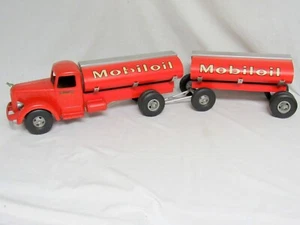 SMITH MILLER L MACK MOBIL TANKER TRUCK WITH PUP--NEAR MINT ORIGINAL--BUY IT NOW - Picture 1 of 14