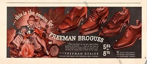 Freeman Brogues Impresión Anuncio Efímero Arte de Pared Decoración De Colección - Imagen 1 de 1