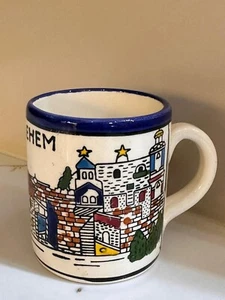 Palestinian MUG Ceramics of Coffee tea Earthenware Made by Palestinian Hands - Picture 1 of 7