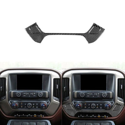 Cubierta inferior de fibra de carbono para Silverado GMC SIERRA 2014-2018 Foto 1 de 4