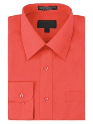 Men's Classic Fit Long Sleeve Wrinkle Resistant Button Down Premium Dress Shirt - Image 1 of 2