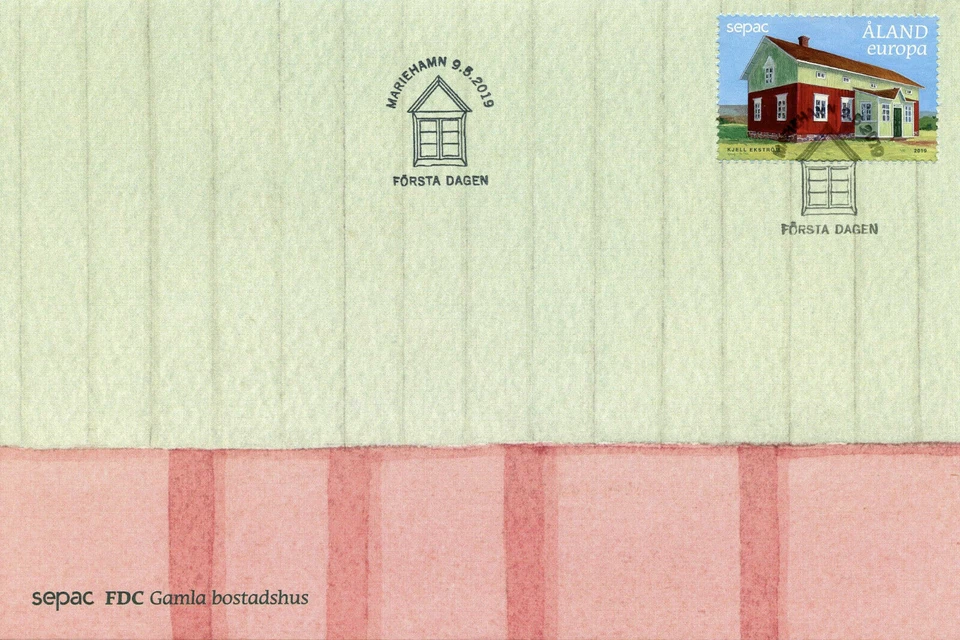 Aland Finland FDC 2019 old residential buildings architecture sepac — 第 1/1 张图片