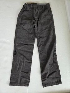 Zara Kids Jeans Dark Gray Back Pockets Leg Button Pants For Age 5-6 Years Casual - Picture 1 of 8