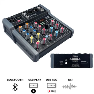 Citronic CMA-6 Compact Mixer with DSP FX and Bluetooth / USB Play & Record - Picture 1 of 11