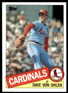 1985 Topps Dave Von Ohlen C Baseball Cards #177