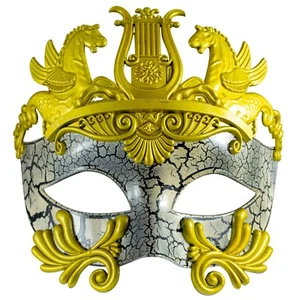 Roman Gladiator Mens Masquerade Mask | Filigree Venetian | Fancy Dress Prom Ball - Picture 1 of 12