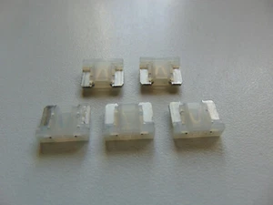 5 Stück Mini LP Sicherungen 25 A Ampere Flachstecksicherungen Low Profile weiß - Picture 1 of 4