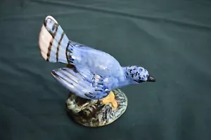 STANGL Pottery BIRDS of America BLUE JAY #3276 Figurine Vintage SIGNED Porcelain - Picture 1 of 11