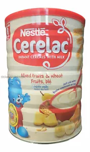 Cereales mixtos de frutas y trigo para bebés Nestlé Cerelac con leche - 1 kg - Imagen 1 de 3