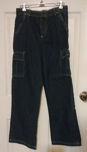 Faded Glory Boys XL 14 16 Dark Blue Denim Jeans - Picture 1 of 3