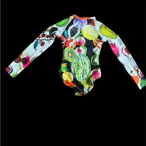 Christian Lacroix Swiminista Long Sleeve One Piece rashguard size 6 kids - Picture 1 of 3