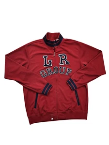 Lifted Research Group Track Jacket Embroidered Full Zip Men's XL Red Poly - Picture 1 of 10