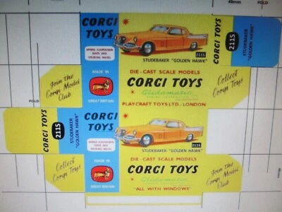 REPRO REPLICA BOX FOR CORGI STUDEBAKER 211S - Image 1 of 3