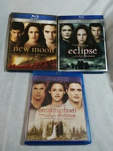 The Twilight Saga: Eclipse NEW MOON BREAKING DAWN-PART 1 Canadian Blu-Rays - Picture 1 of 2