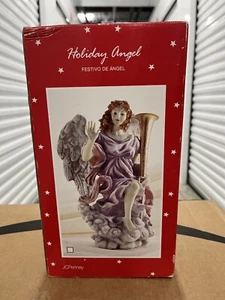 JCPenney Holiday Angel Decorazione Natalizia Porcellana - Festivo De Angel - Vintage - Foto 1 di 7