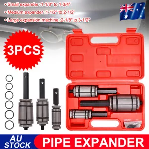 3 Pieces Car Tail Pipe Expander Set Muffler Exhaust Pipe Dent Remover Tool Kits - Picture 1 of 12