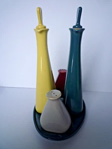 Antiguo Menage quizás Cortendorf vinagre aceite pimienta sal años 50 aprox. - Imagen 1 de 15