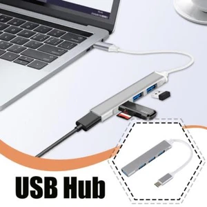 Type C USB Hub 4-Port USB 3.0 Data Hub Adapter Portable E3V3 I2Z5 C6D6 F9X1 - Picture 1 of 8