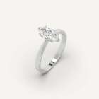 1 carat Marquise Cut Engagement Ring | 100% Natural Diamond in 14k White Gold