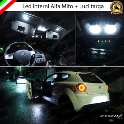 KIT LED INTERNI ABITACOLO ALFA ROMEO MITO RESTYLING+ LUCI TARGA LED CANBUS 6000K - Immagine 1 di 4