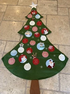 Pottery Barn Kids Tree-Shaped Advent Calendar Christmas Decor New - Picture 1 of 2