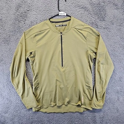 Camisa Pullover REI Coop Hombre Talla Mediana Verde Mangas Largas Media Cremallera Capa Base Foto 1 de 4