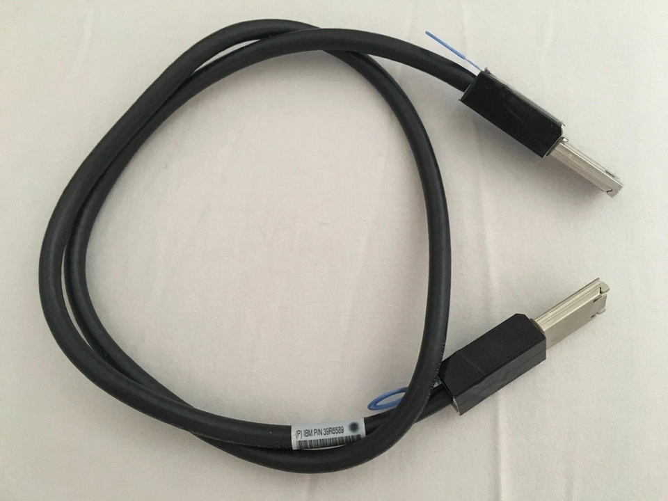 NEW Genuine IBM 1M External SAS Cable IBM P/N: 39R6589, FRU P/N: 39R6530 - Image 1 of 1