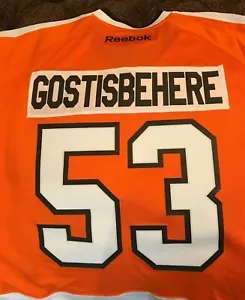 Reebok Shayne Gostisbehere 53 Licensed Philadelphia Flyers Premier Jersey NHL XL - Picture 1 of 4