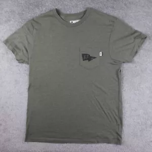 Vans Shirt Men M Slim Green Joel Tudor Collection Pocket Tee Double Side Surfing - Picture 1 of 7