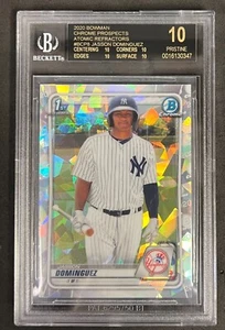 2020 Bowman Chrome Jasson Dominguez Atomic Refractor BGS 10 Black Label *POP 1 - Picture 1 of 3