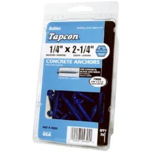 ITW Brands 24310 3/16" x 2-3/4" Hex Washer Head Concrete Anchors - Picture 1 of 1