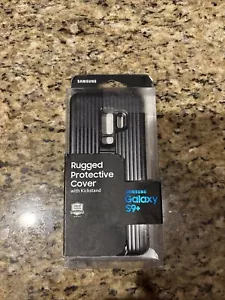 Samsung - Rugged Kickstand Cover Case for Samsung Galaxy S9+ (S9 Plus)- Black - Picture 1 of 9