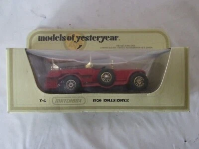 Camión de bomberos Rolls Royce 1978 vintage Matchbox 1920 modelos de antaño Y-6 Foto 1 de 3