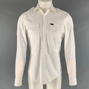 GUCCI Größe M Weiß Baumwolle Epaulettes Langärmeliges Top - Bild 1 von 6