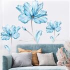 Blau Blumenmuster PVC Selbst klebende Tapete Peel und Stick Tapete  Für Zuhause