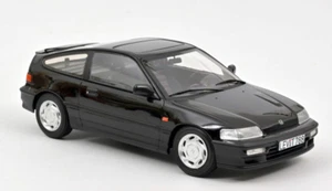 1/18 Norev 1990 Honda CRX CR-X mit Schiebedach schwarz Diecast Auto Modell 188010 - Bild 1 von 2