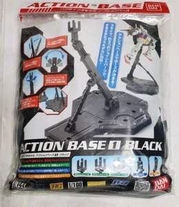 Bandai Gundam Action Base 1 Black Display Stand MG 1/100 Scale 3A33 New - Picture 1 of 2