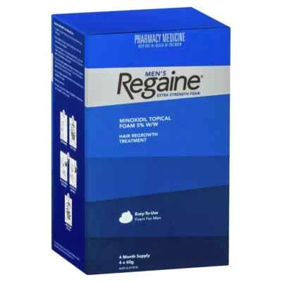 Regaine Mens Extra Strength Foam Hair Growth Treatment 4 X 60G - image 1 of 4