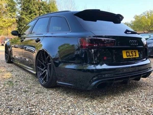 RS6 4G C7 Sport line rear trunk boot carbon spoiler style wing addon - Foto 1 di 12
