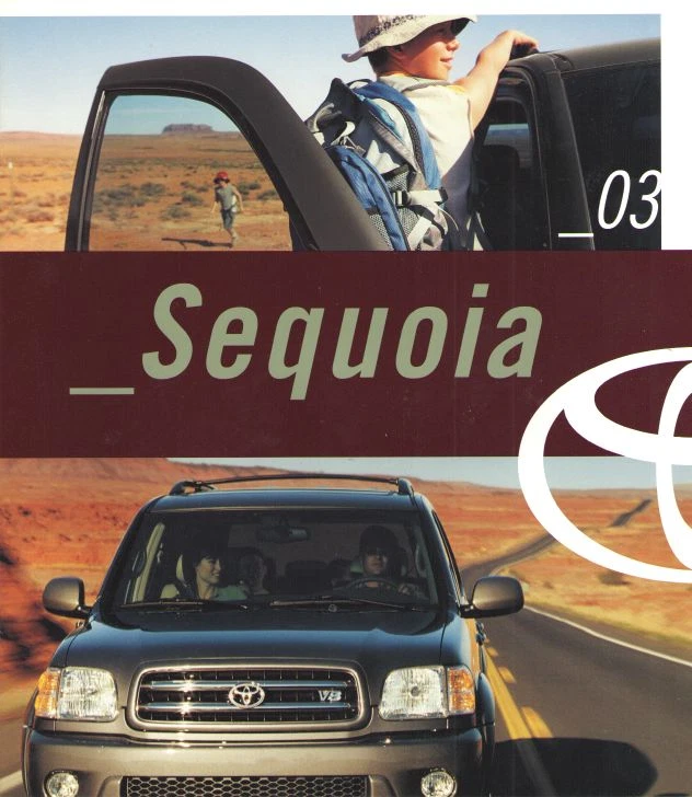 2003 Toyota Sequoia Dealership Showroom Sales Brochure - Must See!! Foto 1 de 1