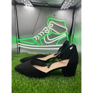 Truffle Collection schwarze elegante Damenschuhe mit Knöchelriemen Blockabsatz Größe 7 - Bild 1 von 7