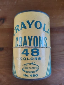 Contenitore pastelli Crayola # 480 Made In USA - Foto 1 di 8